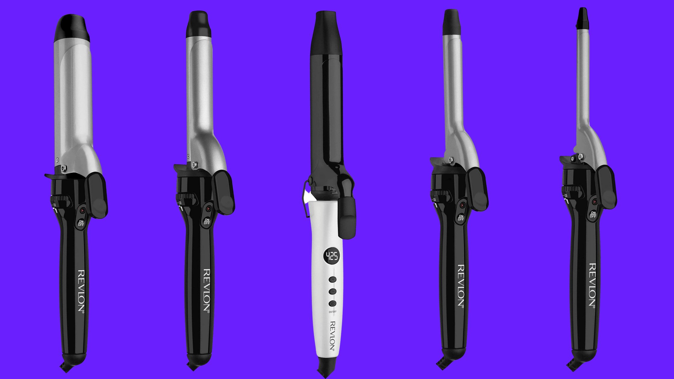different sizes of curling iron